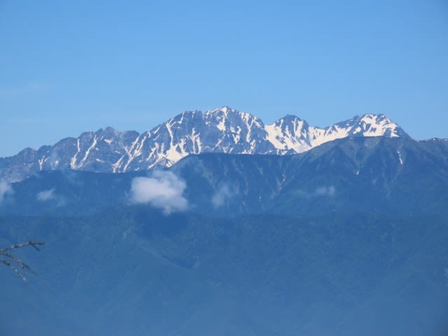 鉢伏山周辺から見る穂高連峰
