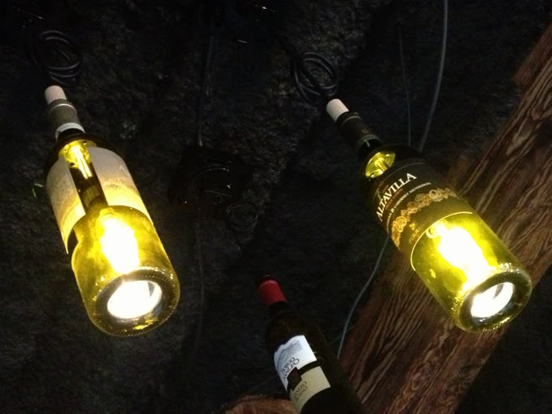 特注 空き瓶 ワインボトルランプ ｉｓｇｋ アンティーク 古い照明器具 乳白硝子電笠 古民家再生