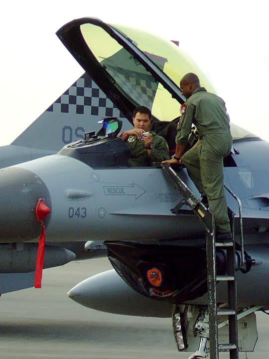 画像を等倍で表示します F-16 ファイティングファルコン