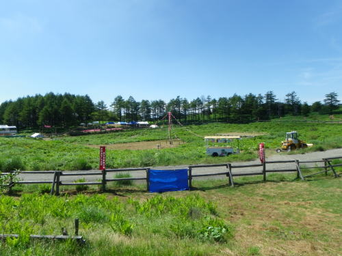 日本一標高の高い所で開催される草競馬大会　会場