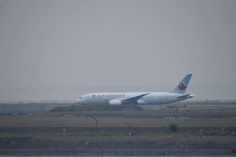 エア カナダ 10年ぶり関空就航の初日です ボーイング787 ふくちゃんのブログ 飛行機 風景写真