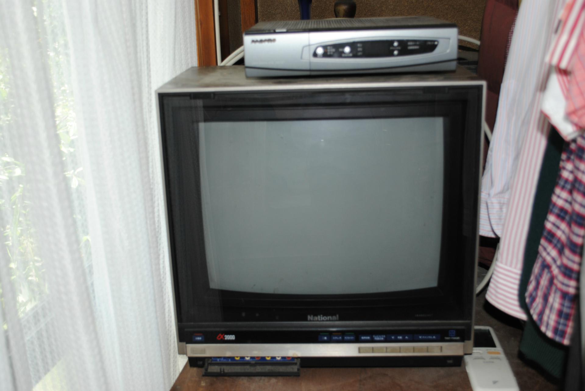 Panasonic カラーテレビ (アナログブラウン管) Panasonic - 昭和レトロ 1977年製造 カラーテレビ パナソニック