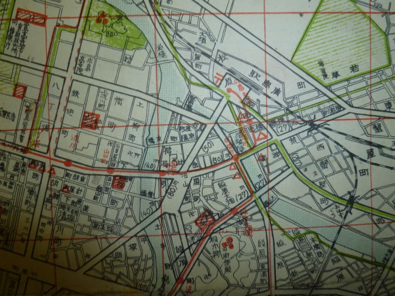 E 108 大広島市街地図 新版平和記念 新日本古地図学会