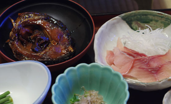 旨煮と洗い 鯉の旨煮と鯉の洗い