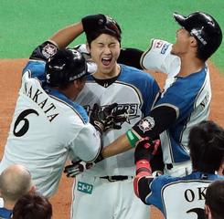 くすみ水色 SMBC日本シリーズ 2016 第4戦 日本ハム対カープ 実使用記念