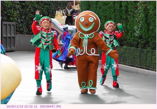 ダンサー ジンジャーブレッドマン風コスチューム クリスマス ストーリーズ 都内散歩 散歩と写真