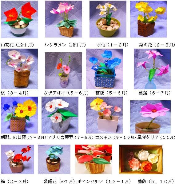折り紙で四季の花を No１ H31 １ 8 Kurihamaの風フォース