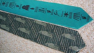 ブラックジャック柄のネクタイコレクションの写真