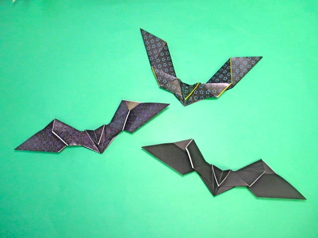 ハロウィン折り紙 コウモリ 折り方動画 創作折り紙の折り方
