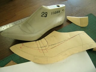 ローファーの型紙作り ドイツの整形外科技術を基にした 足に合う おしゃれな靴作り