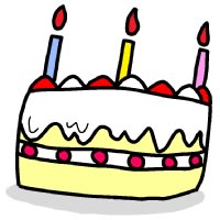 お誕生日ケーキ イラスト シンプルイラスト素材