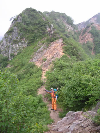 東鎌尾根だぁ