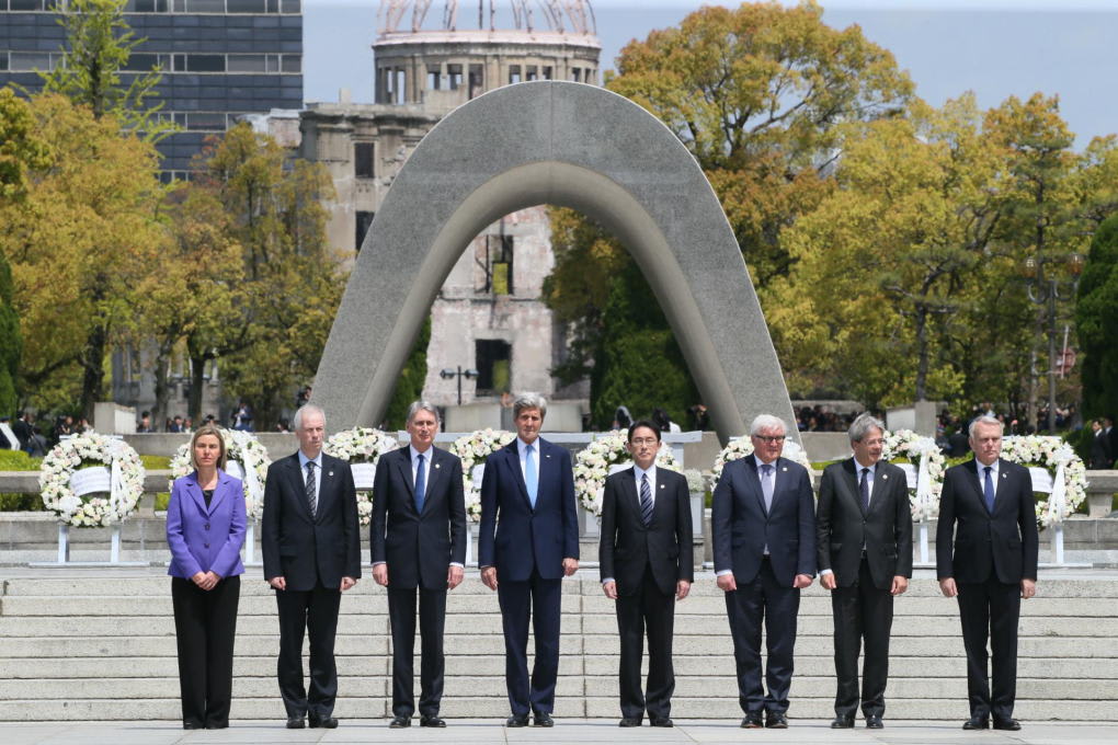 安倍外交大勝利! G7外相、広島で原爆慰霊＝米英仏初 敗れたり ...