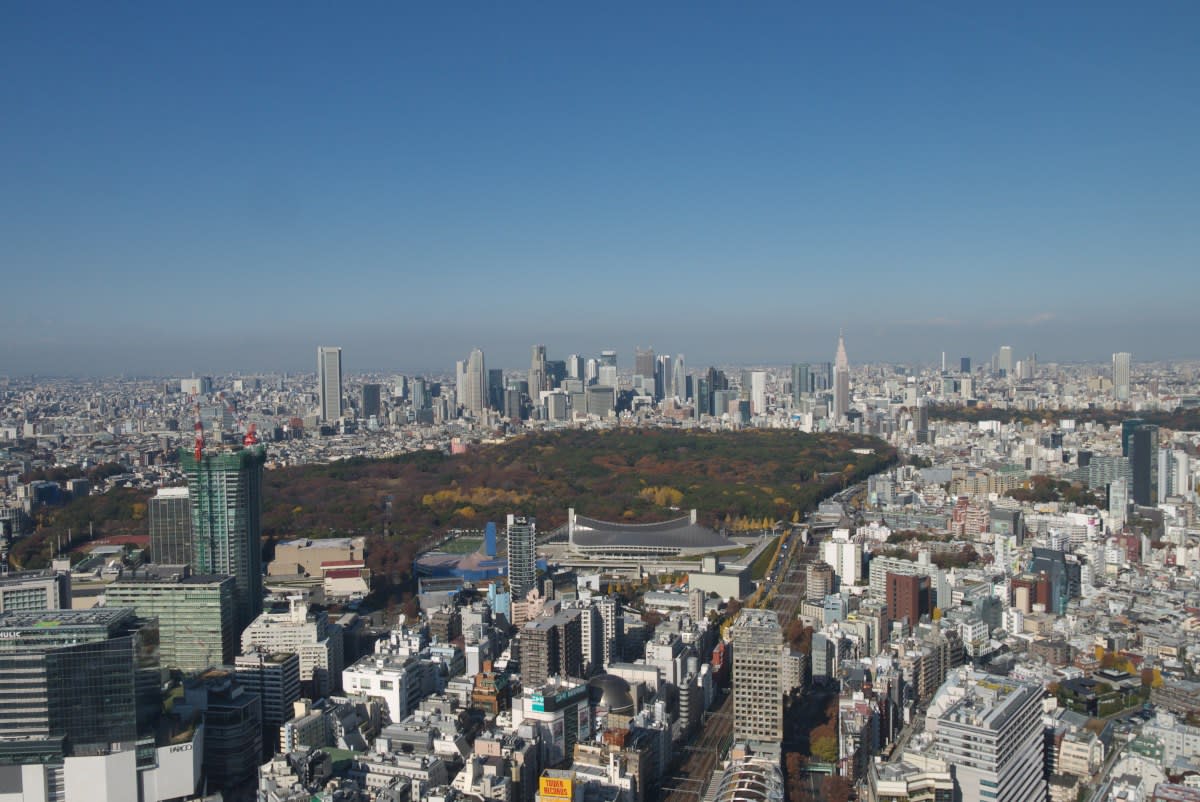 １２月の渋谷スカイ 渋谷スカイ展望台から眺める東京の風景 ｐａｒｔ７ 緑には 東京しかない