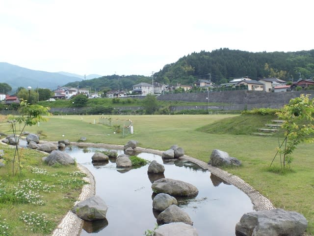 足柄ふれあい公園の小川