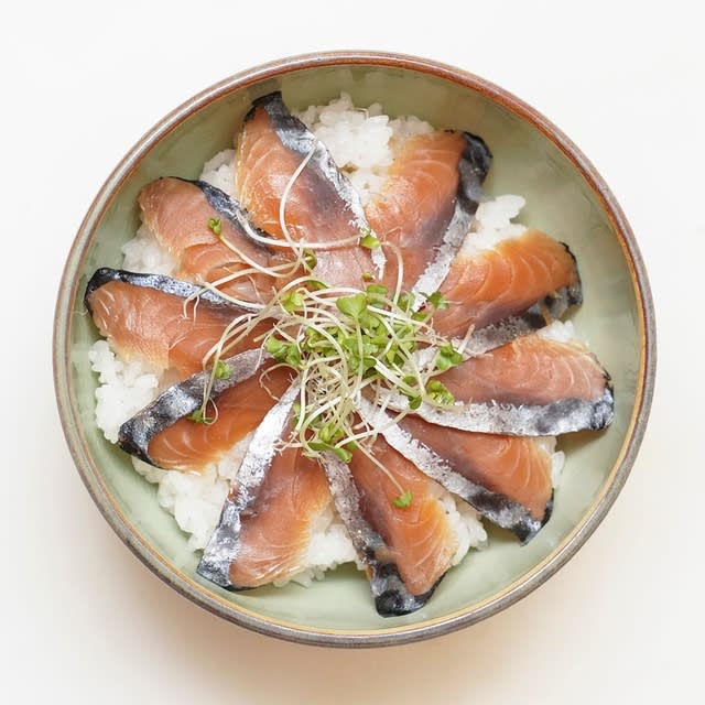 18 10 17の昼食 鯖 サバ へしこ刺身の丼 Ikeda Hiroyaのとりあえずブログ