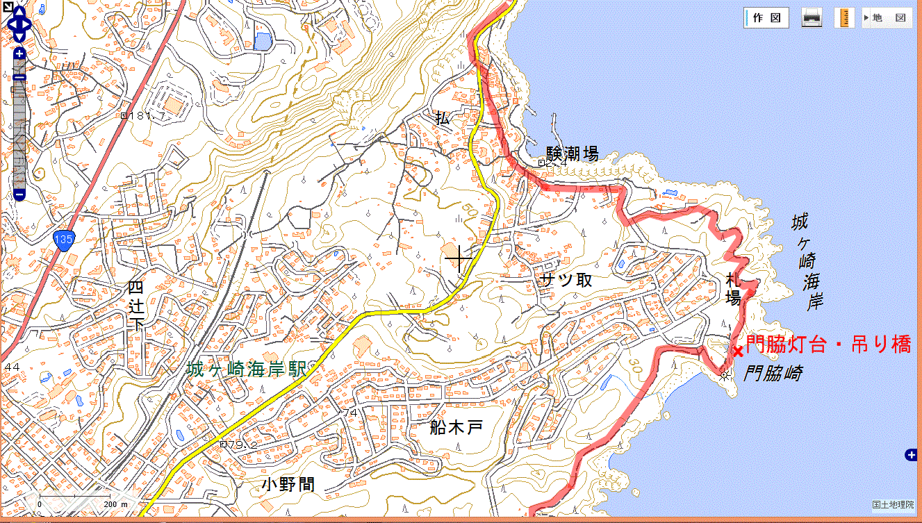 城ヶ崎海岸 静岡県伊豆半島 観光 地図 相川哲弥の観光案内 登山案内 地図つき
