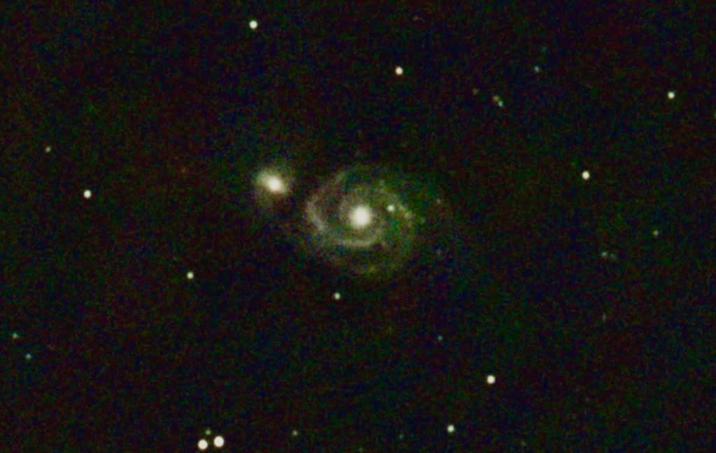 星見娘で電視観望4012(りょうけん座 M51子持ち銀河) - よしべや自然博物館