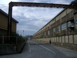 竹原市塩町の三井金属鉱業㈱周辺