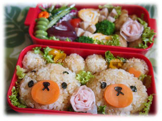 中学生のキャラ弁 くま 今日もこまこまちまちま 中学生のキャラ弁 くま 今日もこまこまちまちま