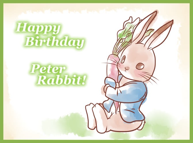 イラスト Happy Birthday Peter Rabbit Little Plus