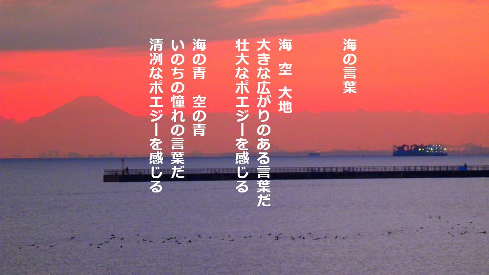 海の言葉 詩と遊ぼう 西尾征紀 Nishio Masanori