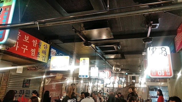 分厚い豚バラ食べ放題の韓国居酒屋チェーンで大宴会 韓豚屋 有楽町 Nobutaと南の島生活in沖縄本島リターンズ