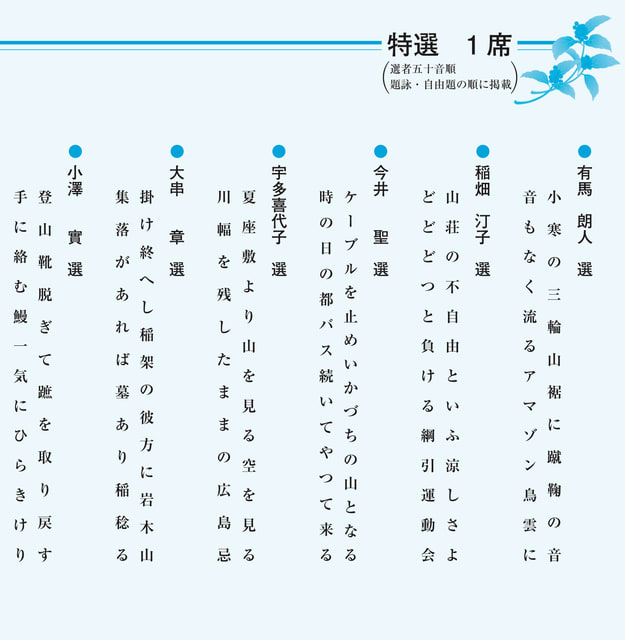 Nhk全国俳句大会より Deracine Foot Prints