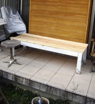 純正ストア 木製 ペイントベンチ W1400 ネイビー fundacaolacorosa.com
