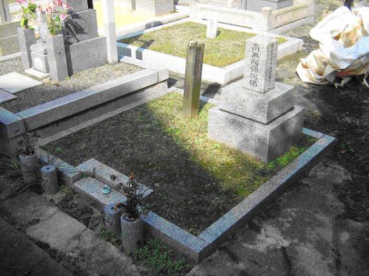 京都市　墓石　before