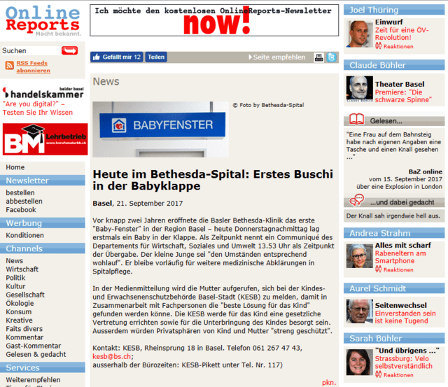 赤ちゃんポストに子を預けた母親に呼びかけるメディア スイス篇 Dr Keiの研究室2 Contemplation Of The B L U E