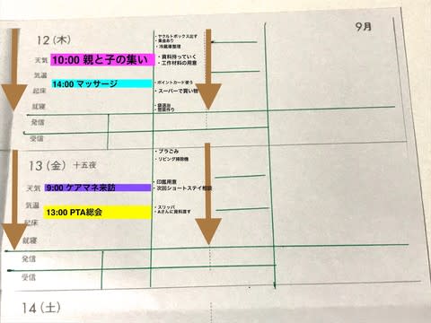 まんじゅう顔的手帳術 書き方編 5 スケジュール欄と連動するタスク欄 ぶーちゃんとおにいちゃん のアドベントカレンダー 手帳なわたし