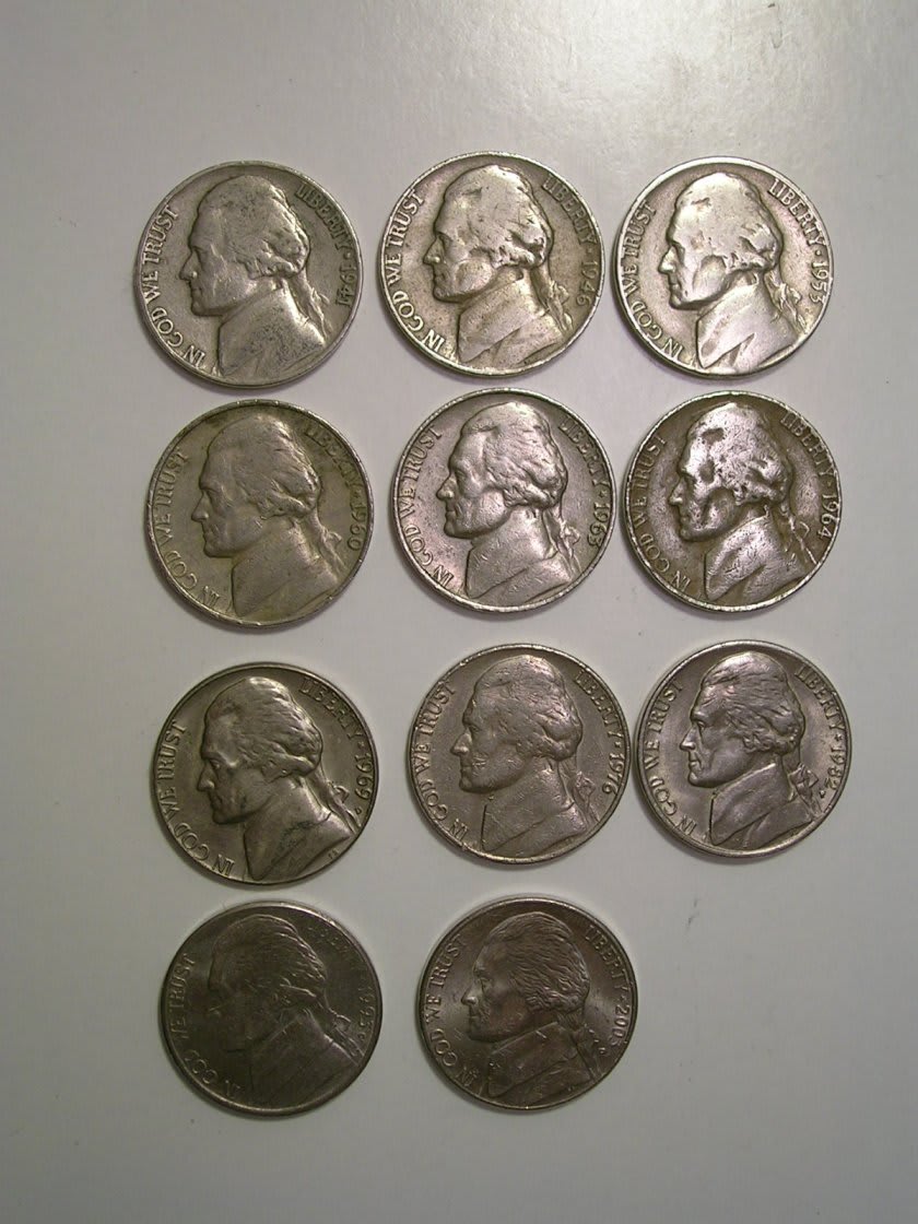 1941年のニッケル ５セント硬貨 漂泊亭日乗