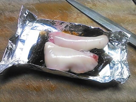 天然真鯛白子の松前焼き マッタリ濃厚 芳賀ちゃんのオサカナ釣題 酒 肴 料理 釣り