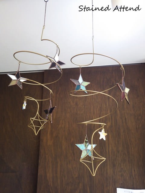 星のモビール 08 07 Stained Glass Stained Attend