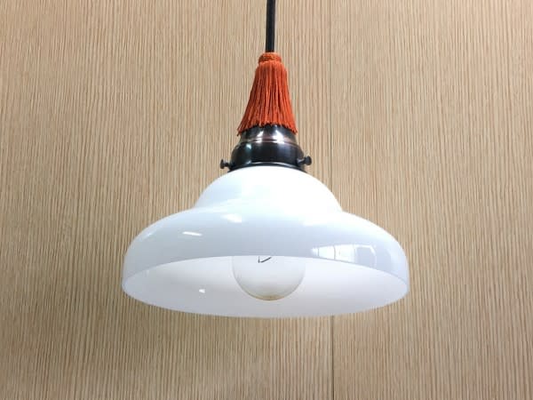 電傘 レトロ 電笠 大正ロマン うれし 白切子・照明 電傘 レトロ 電笠 大正ロマン うれし 白切子・照明