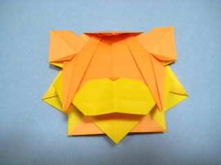 おりがみのライオン 創作折り紙の折り方