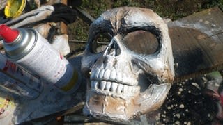 人骨の化石制作 ホラ です 仮装ランナー 鉄人２８年