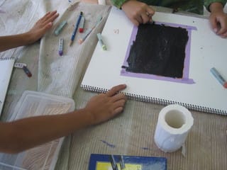 天の川を描こう 子供アトリエ レイアートスクール