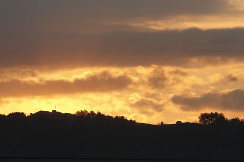 いいいなー ベランダから朝日が見えるんだー 一期一写 身近な自然