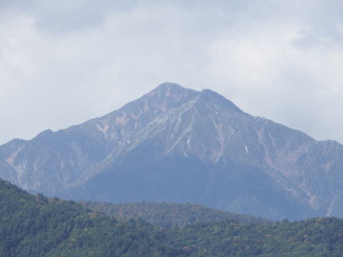 安曇野市　住吉神社付近からの常念岳　2014/10/15