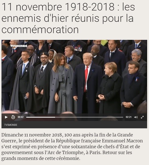 11 novembre 1918-2018 : les ennemis d'hier réunis pour la commémoration