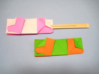 長靴の箸袋おりがみ 創作折り紙の折り方