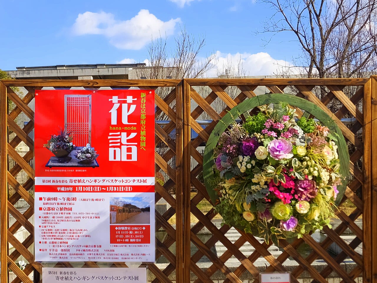 花詣 寄せ植えハンギングコンテスト 京都で定年後生活