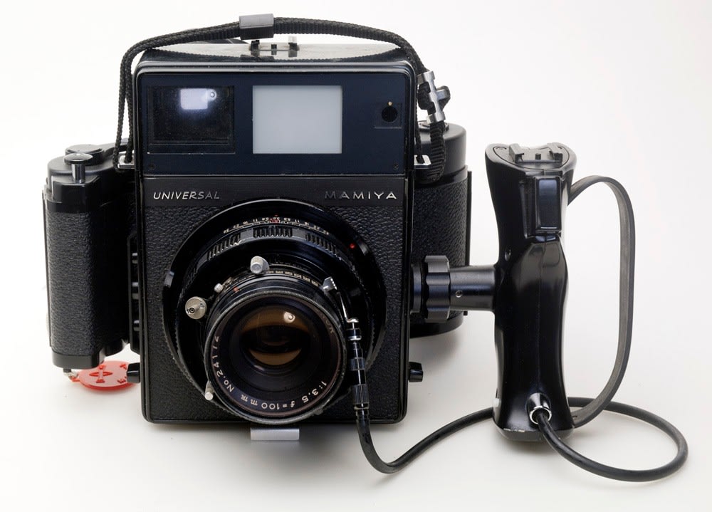 カメラ フィルムカメラ MAMIYA UNIVERSAL PRESS BLACK （120・レンズシャッター） - ぽせい 