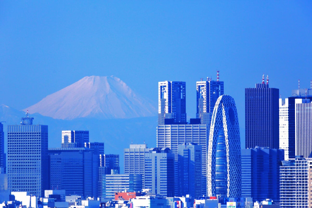 15年正月 東京から見た富士山 おじたっくんの週末写真日記
