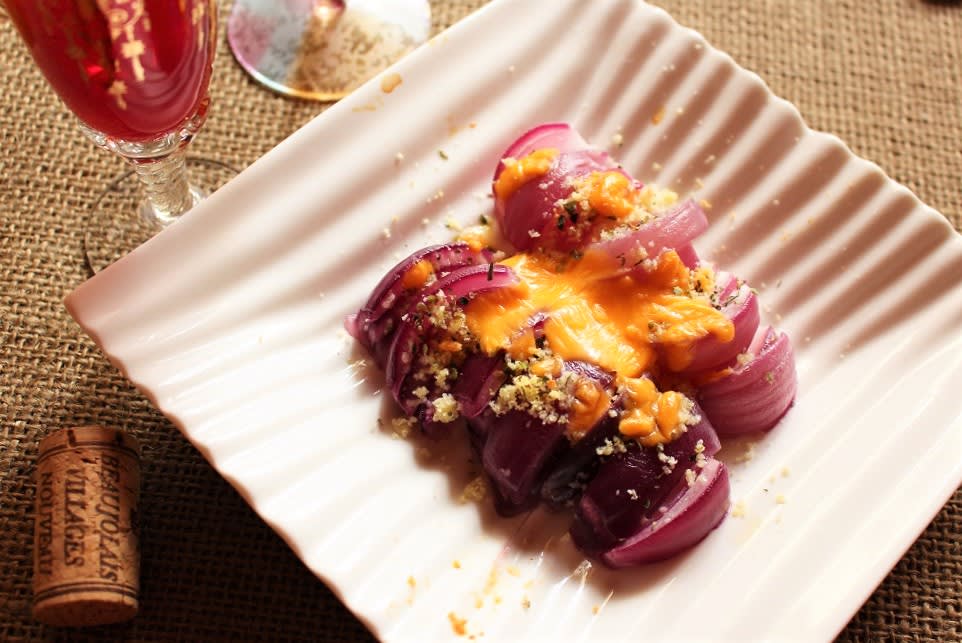 紫玉ねぎのスパイスチーズ焼き 毎日がうまいもん祭り