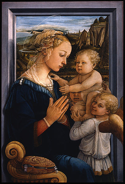 フィリッポ リッピ 聖母子と二天使 Leonardo24