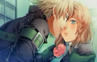 『AMNESIA(アムネシア)』キスに照れるケントと主人公 『AMNESIA(アムネシア)』キスに照れるケントと主人公画像