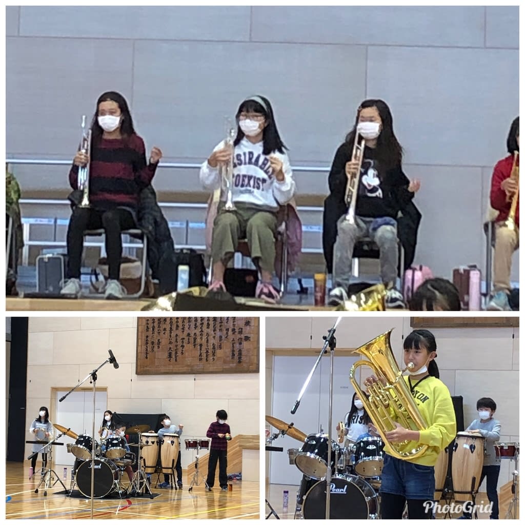 週末練習19 11 10 札幌市立中の島小学校ジャズバンド Becon